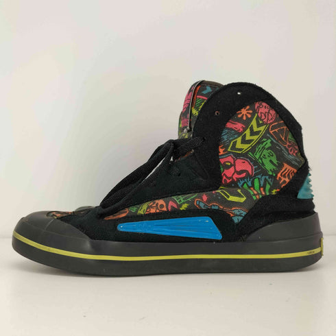 アディダス adidas 80S CASSIS カシス 総柄 キャンバス ハイカット スニーカー レディース US:6.5